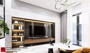 Thiết kế nội thất Phan Thiết mẫu nhà phố hiện đại 3 tầng 